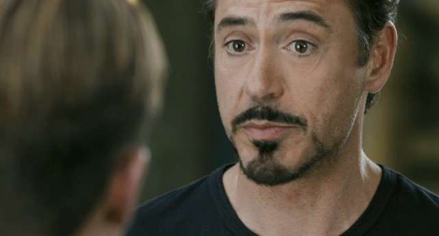 tony stark facial hair